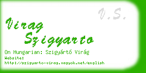 virag szigyarto business card