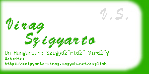 virag szigyarto business card